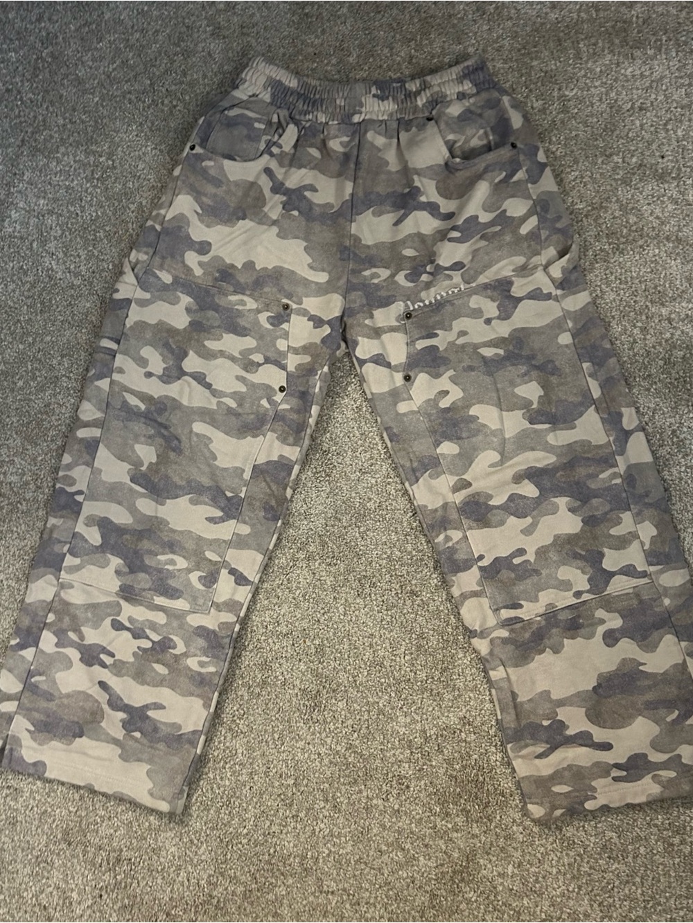 YoungLA- Camouflage Baggy Casual Utility Style sweatpants